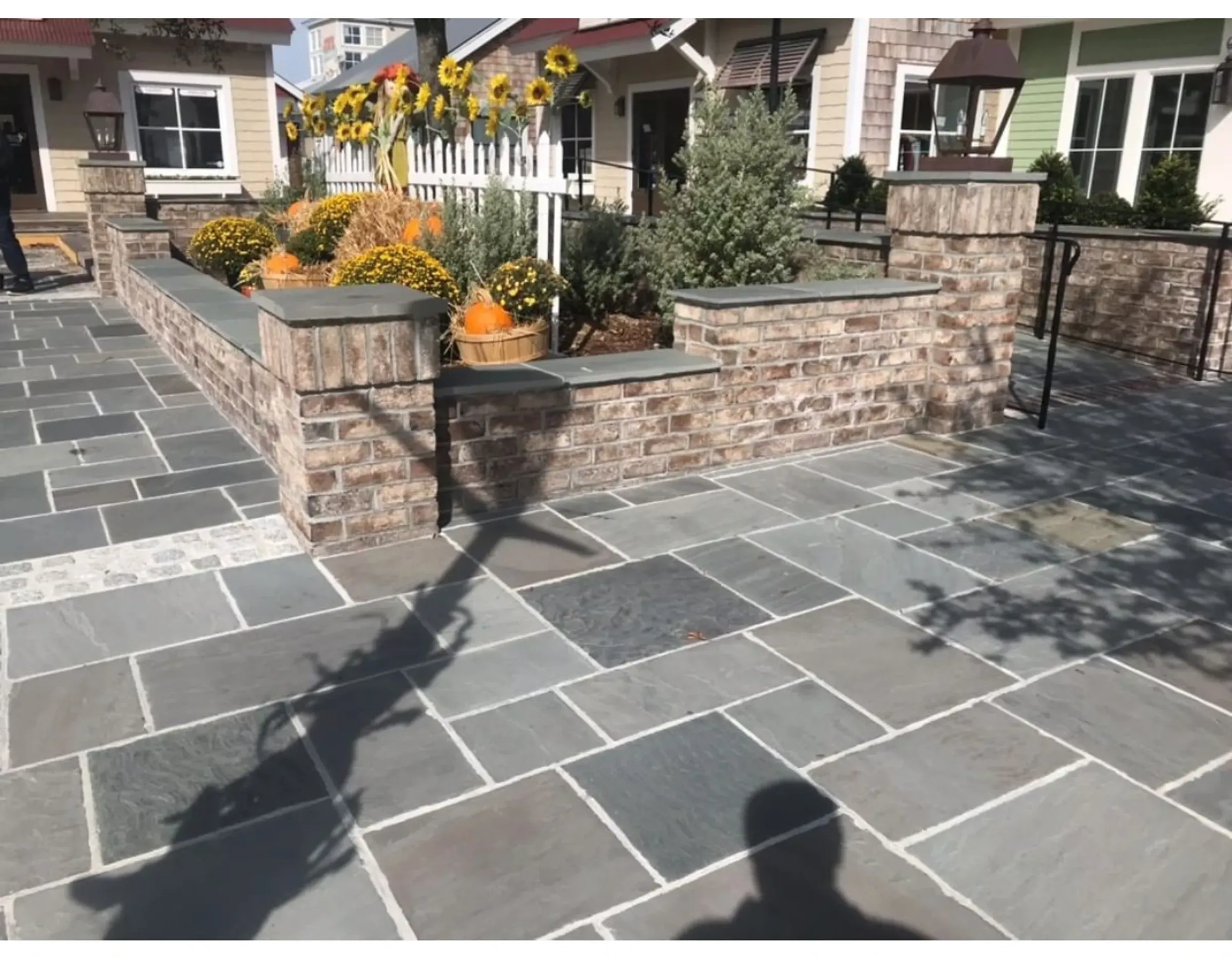 Finished patios & walkways project by Premier Concrete