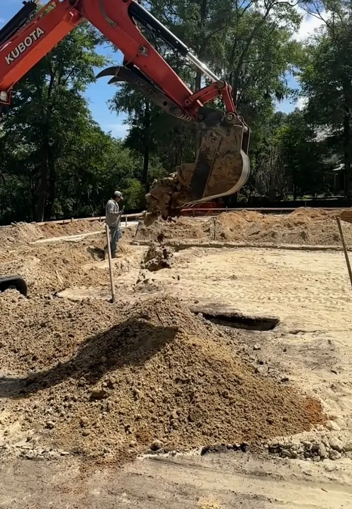 Finished site prep project by Premier Concrete