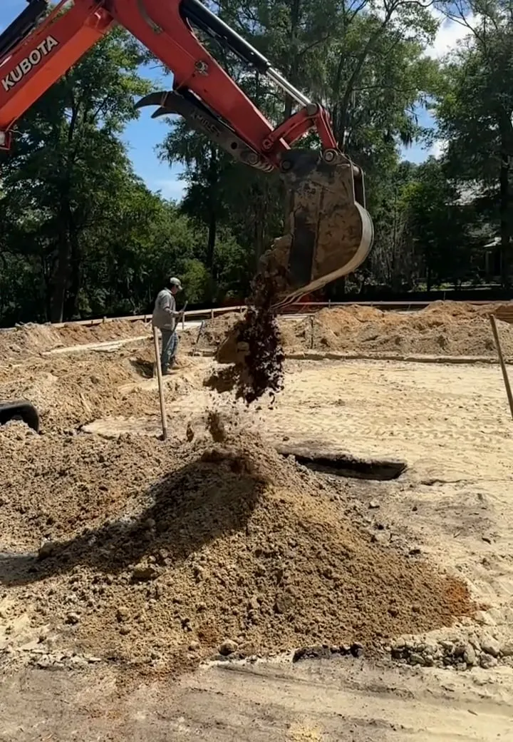 Finished site prep project by Premier Concrete